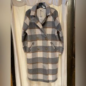 Glamorous plaid checkered coat